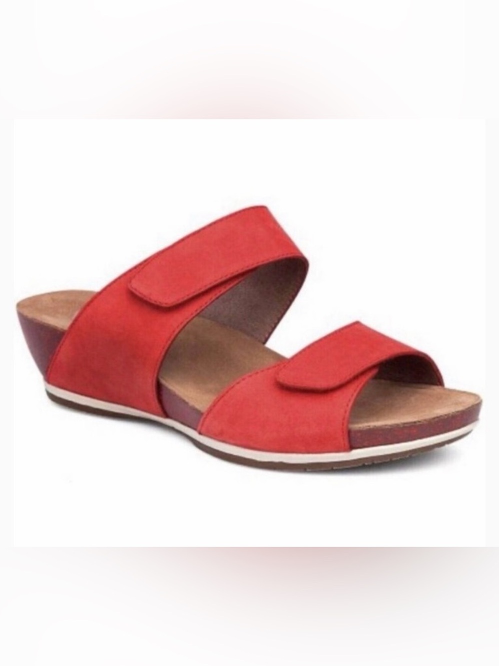 Dansko Vienna Wedge Sandals in Tomato Red EU37/US6.5-7